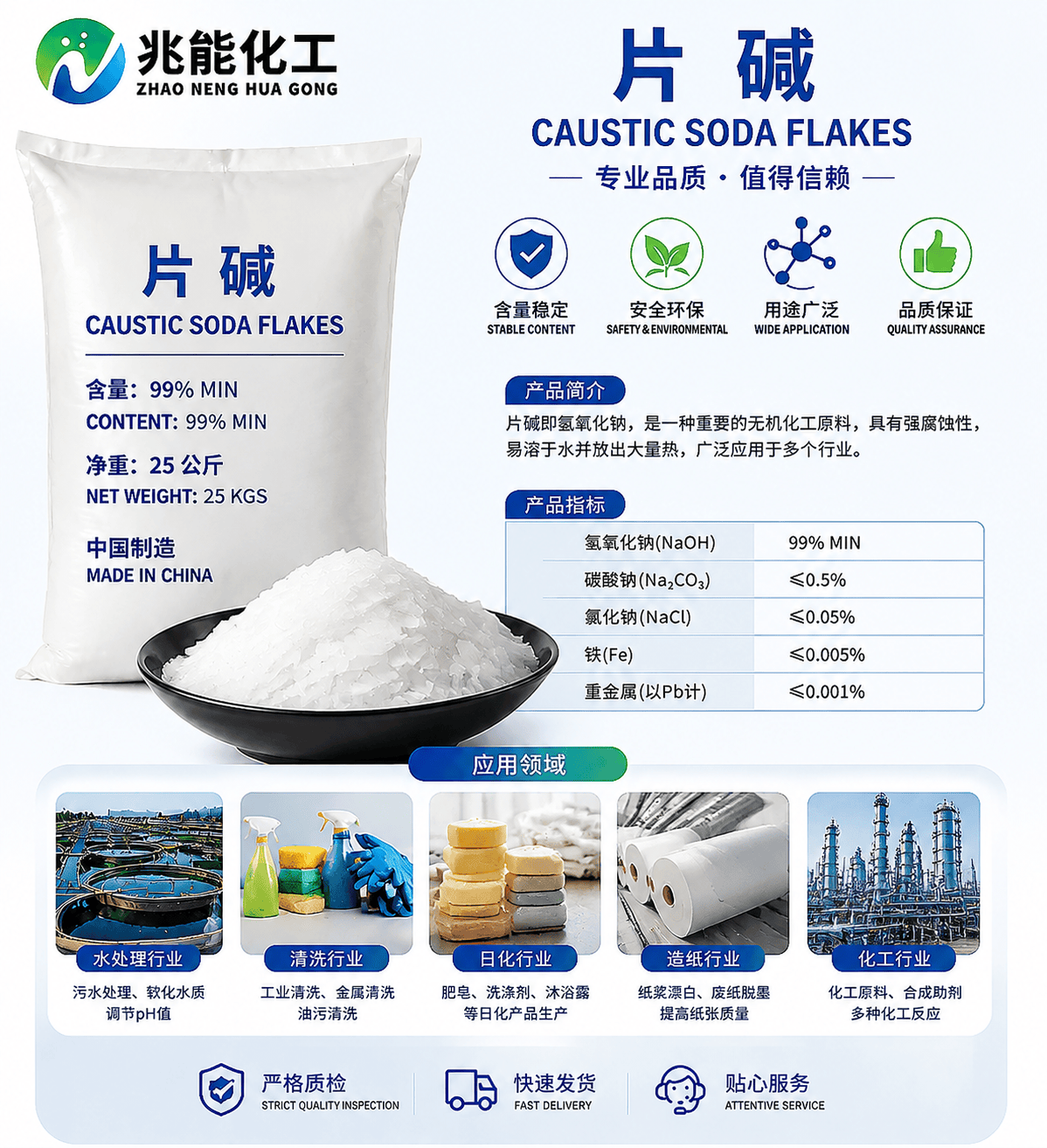工业片碱(氢氧化钠)